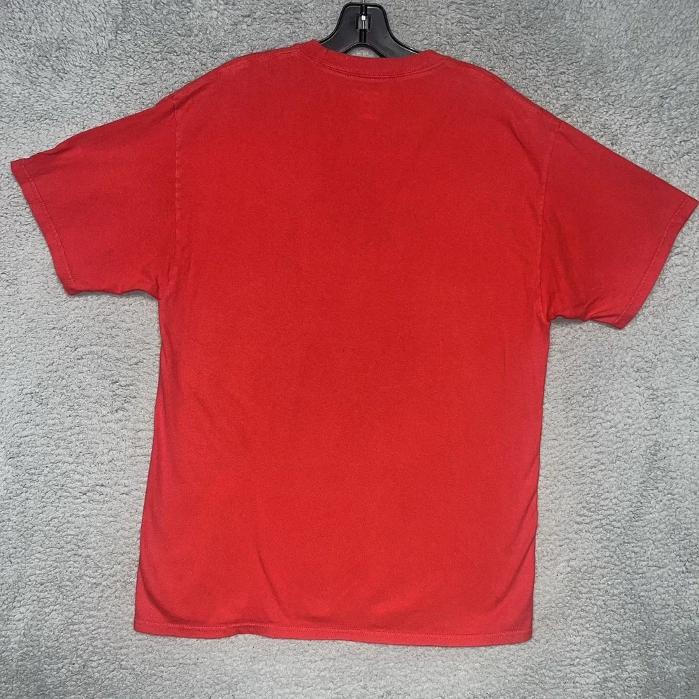 VTG Champion Rutgers Scarlet Knights T‎ Shirt Men's Size L Red Embroidered Tee